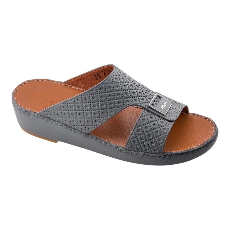 AJYAD Handmade Arabic Sandals For Men | Outdoor Mens Slippers | Everyday Flip Flops Open Toe | Arabic Genuine Shamwa Leather | New Design | Tan Footbed | Comfortable & LightWeight - Image 1